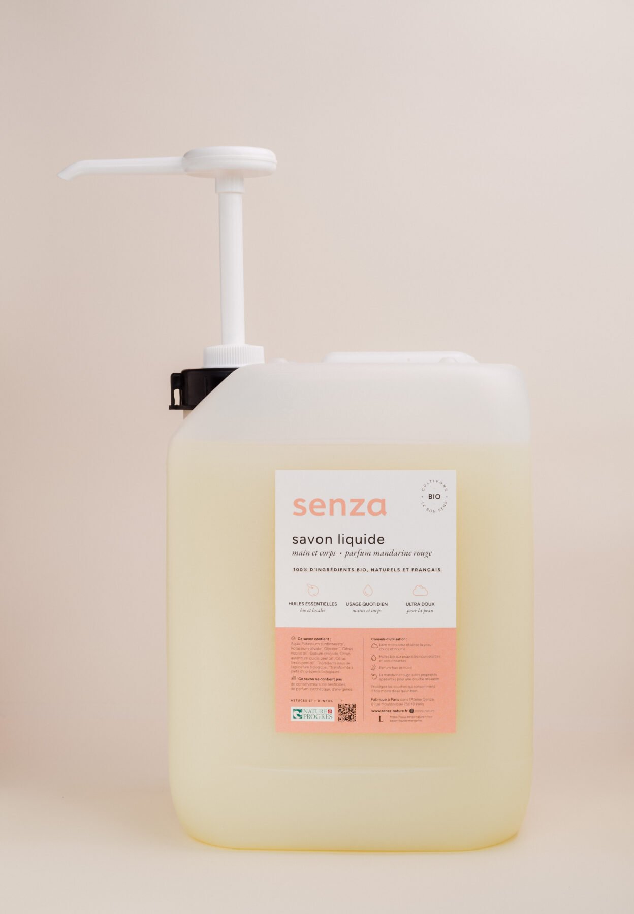 Savon liquide mains & corps - Orange douce