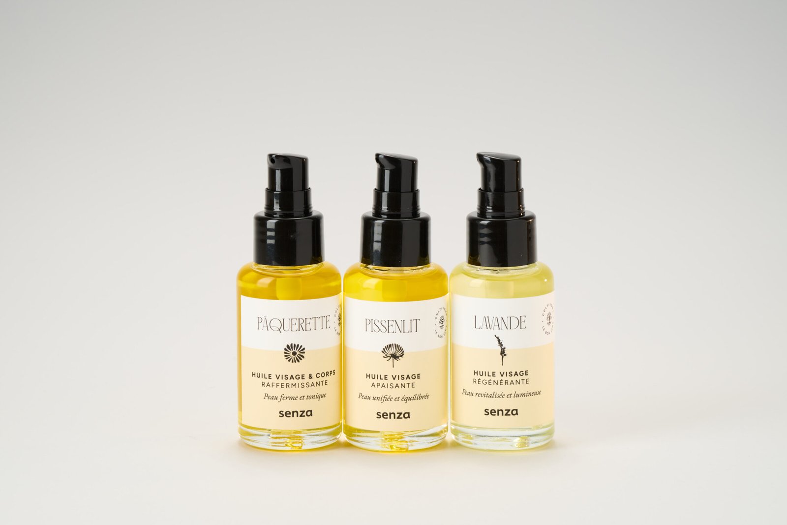 Gamme des macérats huileux Senza Gamme des macérats huileux Senza