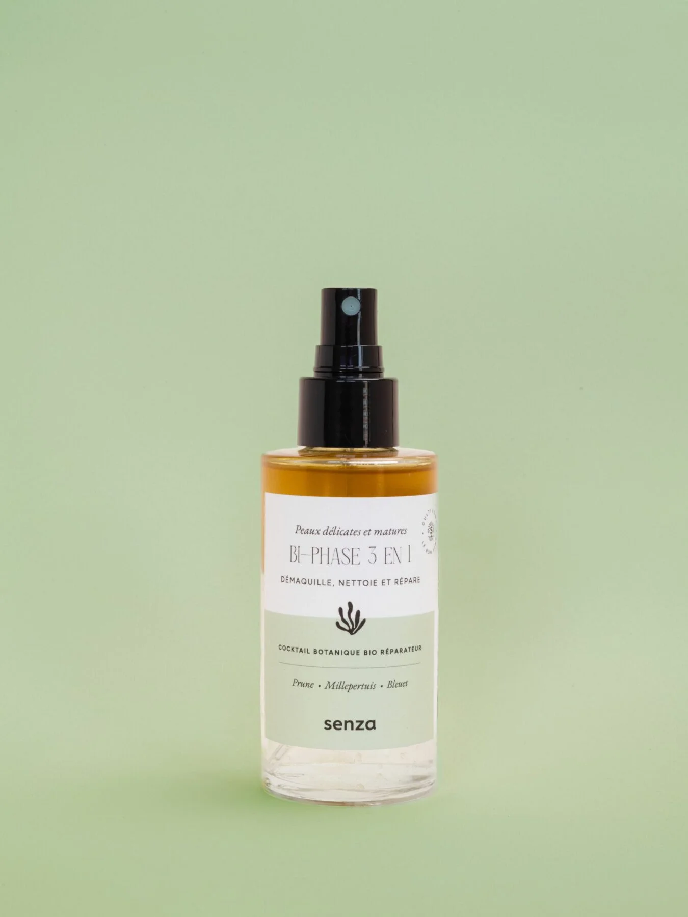 Un démaquillant naturel bio avec le bi phase de Senza Nature