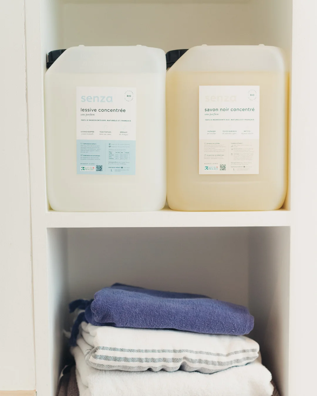 Les produits ménagers naturels de la gamme Senza Nature zéro déchets